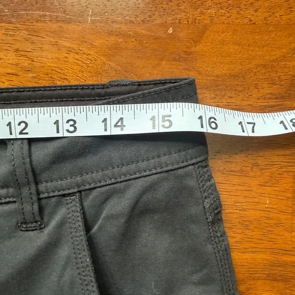 Prana Stretch Zion Hiking Pants Mens 30x34 Black Nylon Cargo Outdoor - Picture 11 of 13